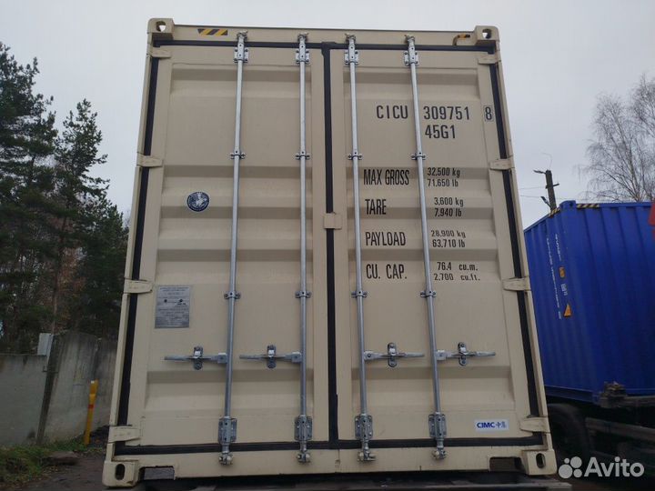Морской контейнер 40 футов новый высокий