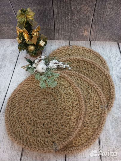 Сервировочные салфетки из джута