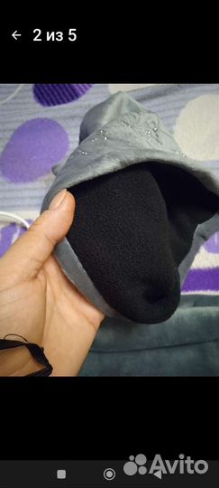 Бархатная шапка + Снуд
