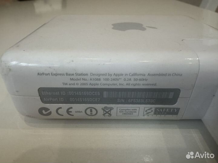 Wifi роутер apple airport express A1088