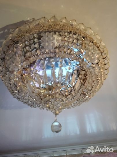 Люстры хрустальные бу