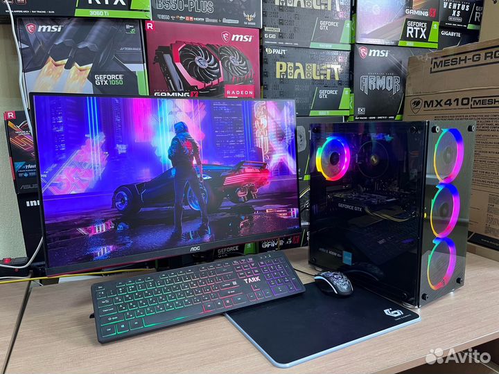 Мощный пк Ryzen 5 2600+GTX1650 4Gb+Гарантия 1год