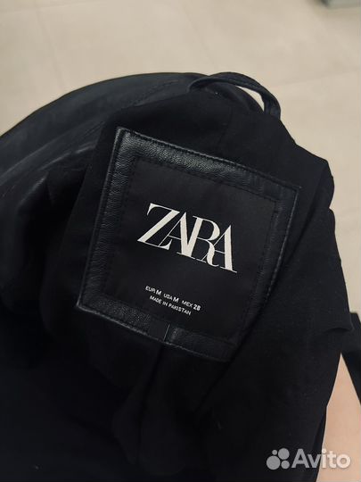 Куртка кожаная женская zara