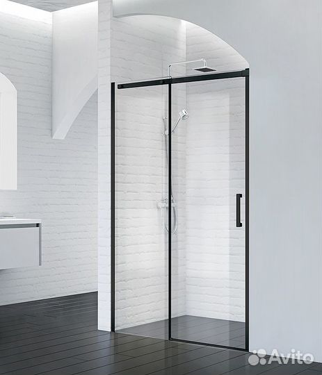 Душ. дверь BelBagno 131x195 acqua-bf-1-130-c-nero