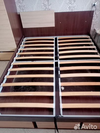 Кровать и шкаф бу