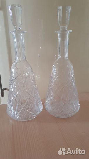 Хрустальная водочница СССР