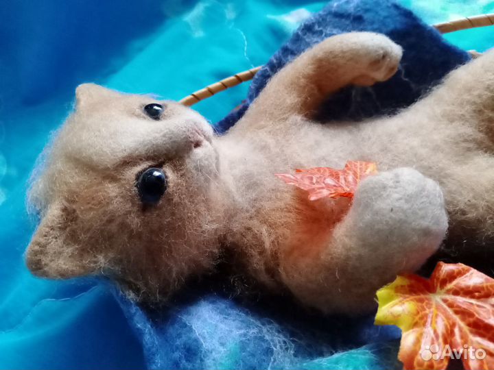 Игрушка авторская,новая,рыжий котик,ручной работы