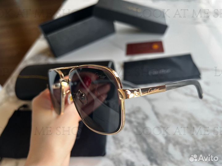 Cartier мужские солнцезащитные очки
