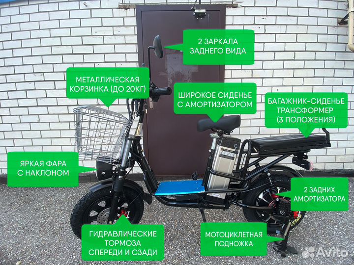 Электровелосипед Monster для деревни. Вездеходный