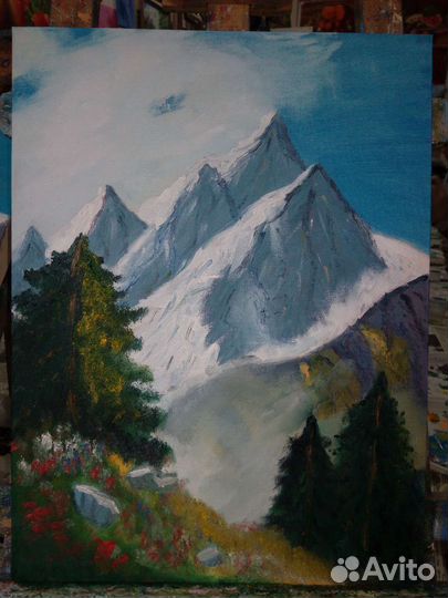 Картина маслом Горный пейзаж