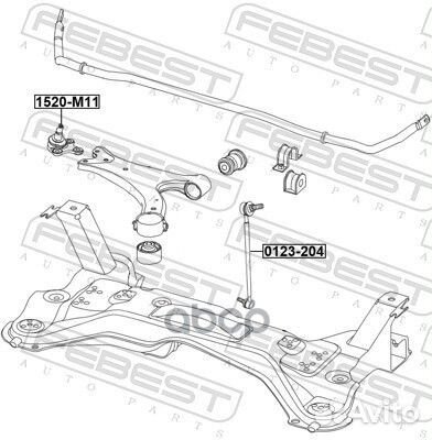 Опора шаровая chery A3 -14 передн.подв. 1520-M11