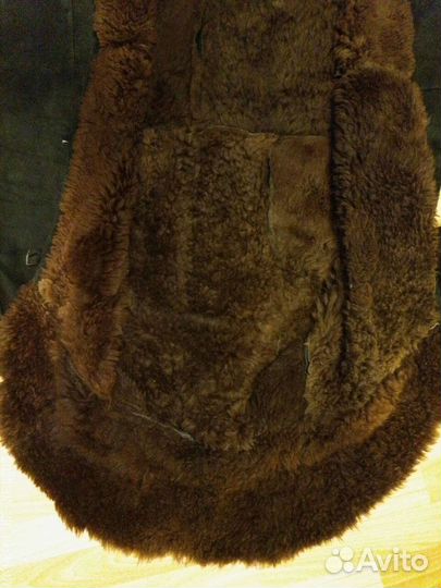 Тулуп овчинный нагольный караульный р.60