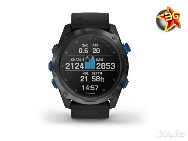 Часы Garmin Descent MK2i Titanium Carbon Grey