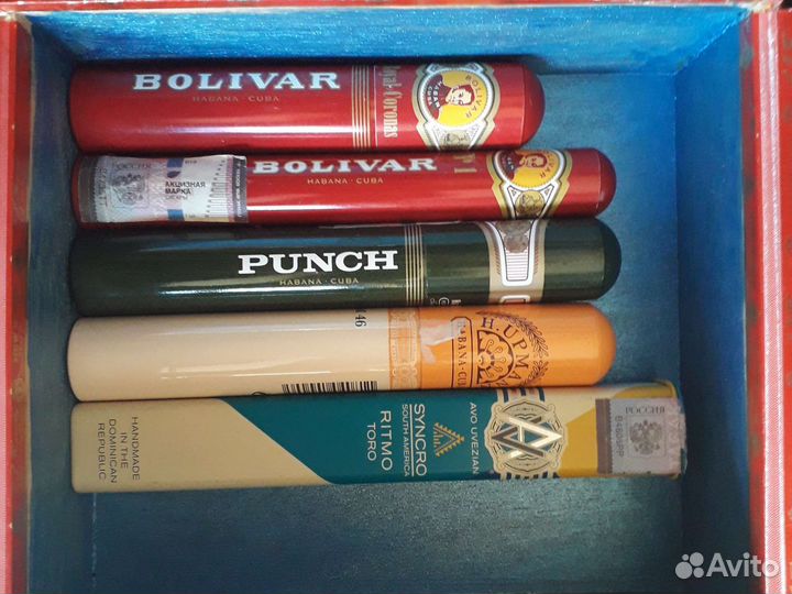 Тубы тубусы алюминиевые из под сигар 5 шт