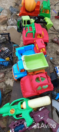 Набор машинок,конструктор,ж/дорога пакетом