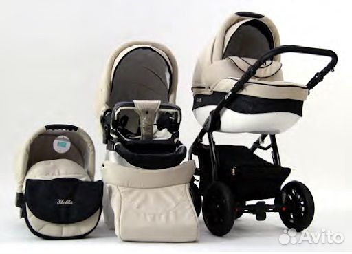 Коляска 3в1 беж stella retrus полный комплект
