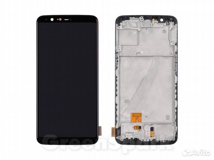 Дисплей для OnePlus 5T в рамке +тач черный 100%