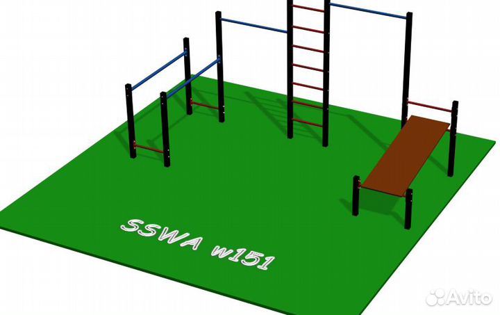 Воркаут площадка спортивный комплекс sswa