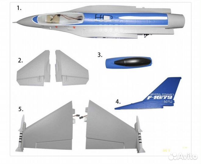 Eashine F-16 радиоуправляемый самолёт RC