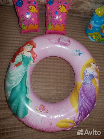 Надувные круги 3 шт., жилетка, очки, шапочка