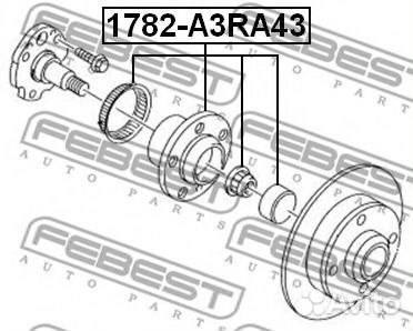 Febest 1782-A3RA43 Ступица задняя