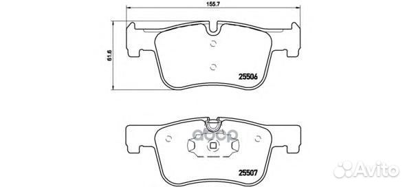 Колодки тормозные дисковые перед BMW 3 (F30