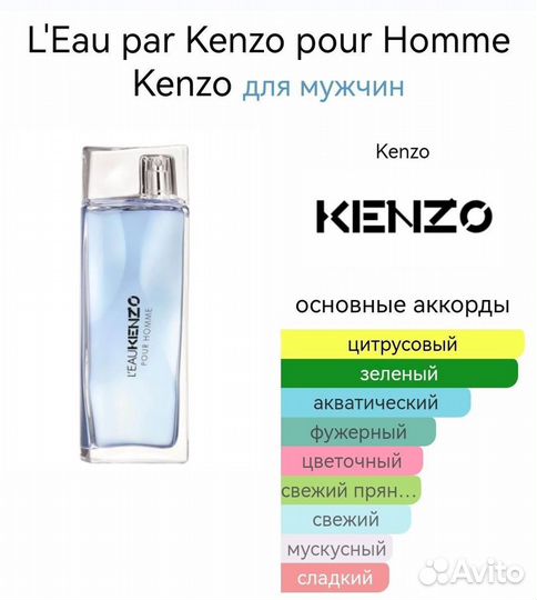 L'Eau par Kenzo pour Homme Kenzo для мужчин