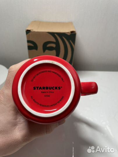 Кружка starbucks чертик белого цвета