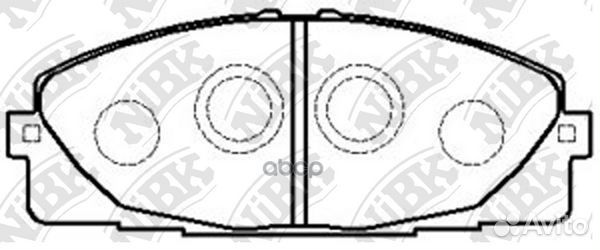 Колодки тормозные toyota hiace 05- перед