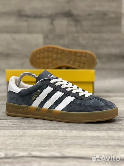 Кроссовки Adidas Gazelle Gucci Grey (41-45)