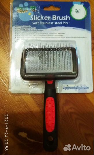 Пуходерка новая пластик с каплей малая