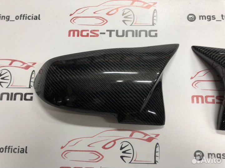 Накладки на зеркала (крышки) М3 на BMW F30 карбон