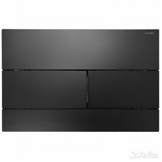 Кнопка смыва черн мат двойн azario AZ-013.04 прям