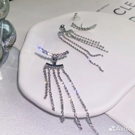 Серьги с кристаллами Swarovski