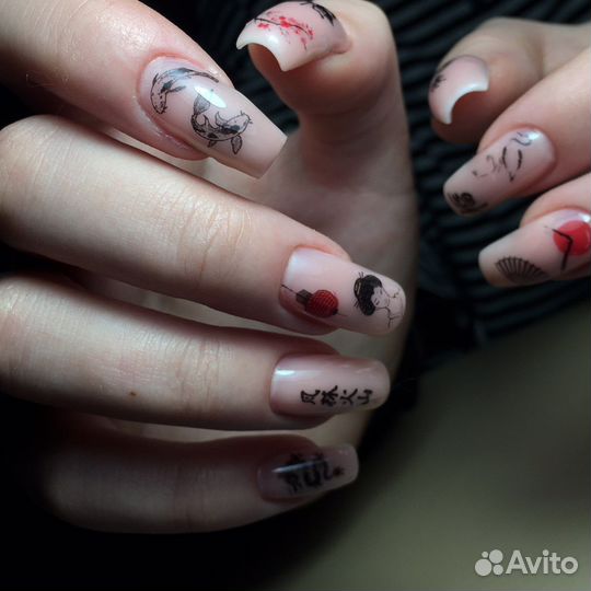 Маникюр с покрытием и укреплением ЖК Красный Аксай