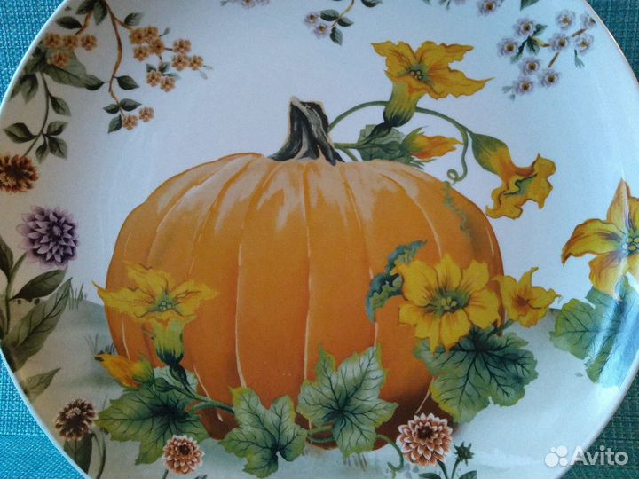 Тарелка - поднос.Фарфор.Дулево