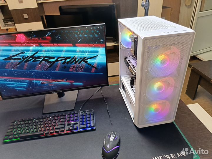 Для игр и учёбы Ryzen5 2600+ RX580 8Gb+2X8Gb