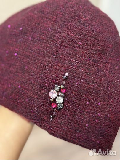 Шапка женская шерсть мохер