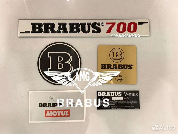 Эмблемы шильды Брабус в мотор G class W463 W464
