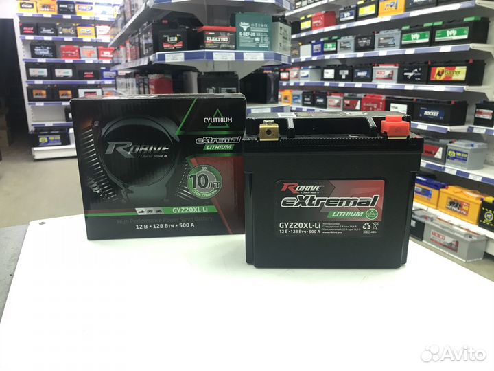 Литиевый акб GYZ20XL-Li,усиленный аналог YTX20HL