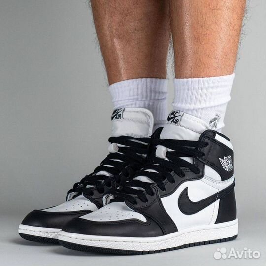 Кроссовки Air Jordan 1 Black White (36-45)