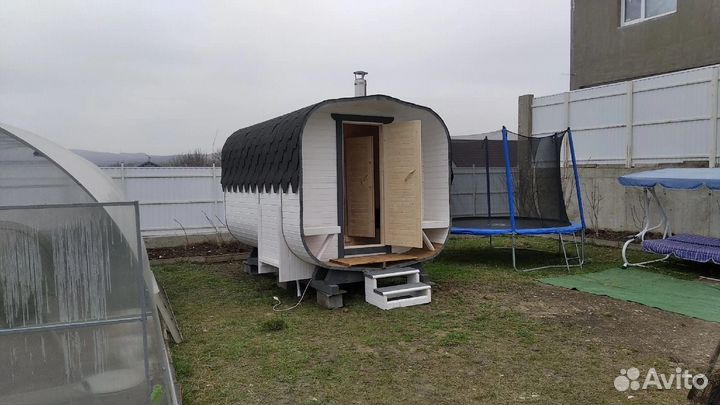 Мобильная баня Квадро