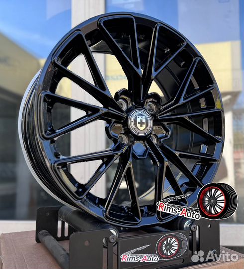 Диски hre r17 4 100,4x114.3 черный глянец