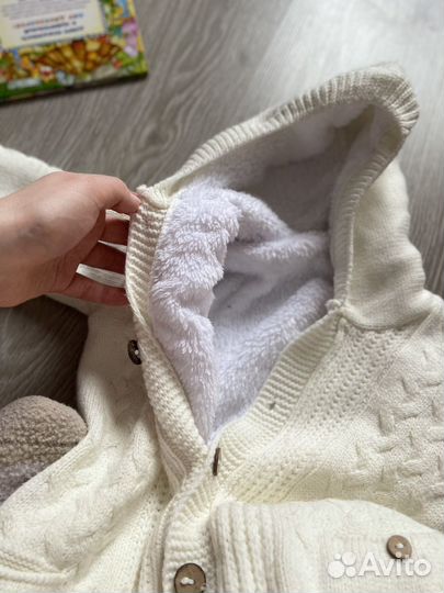 Теплый детский комбинезон 80