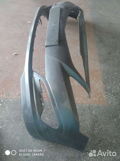 Бампер Хендай Солярис 14- 17 г. в. Б/У. серый