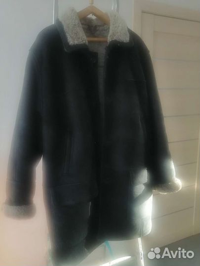 Дубленка натуральная мужская 50 52 размер