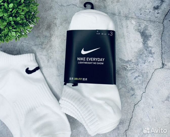 Носки NIke No Show белые оригинал