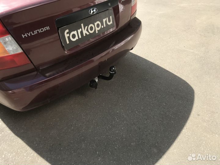 Фаркоп Лидер Плюс для Hyundai Accent (Тагаз,седан)