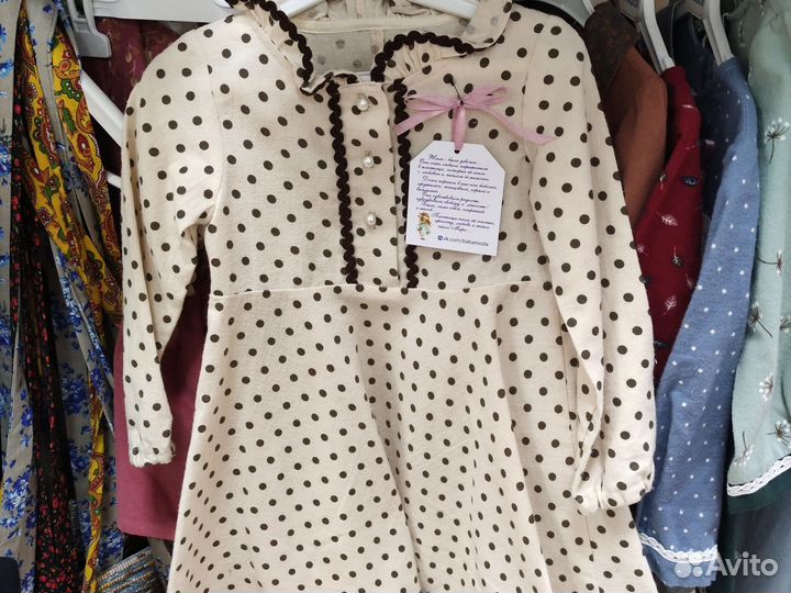 Платья детские из натуральных тканей