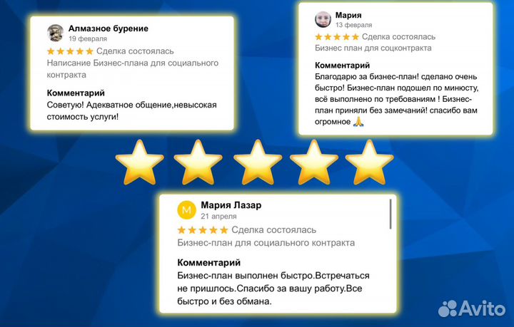 Бизнес-план для социального контракта